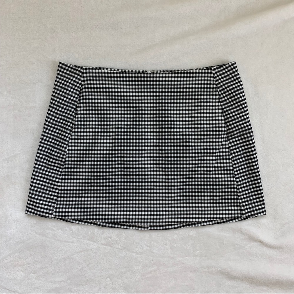 Gingham Mini Skirt